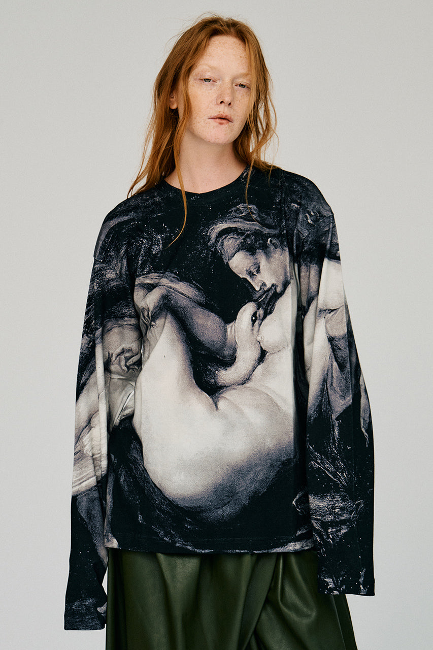 Mythology print long sleeve tee