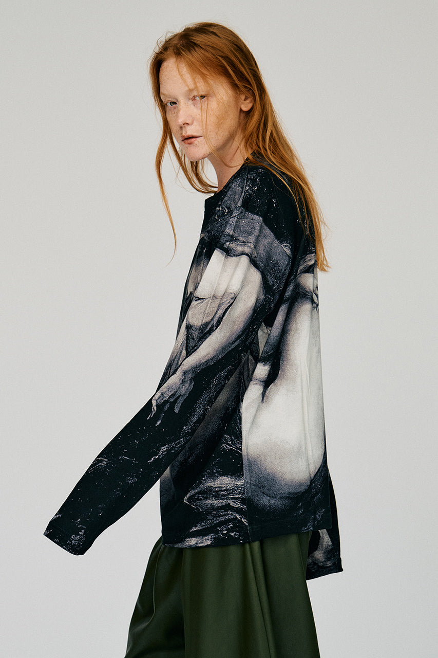 Mythology print long sleeve tee