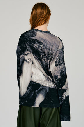 Mythology print long sleeve tee