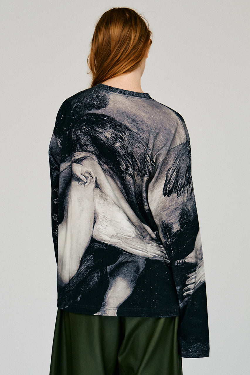 Mythology print long sleeve tee
