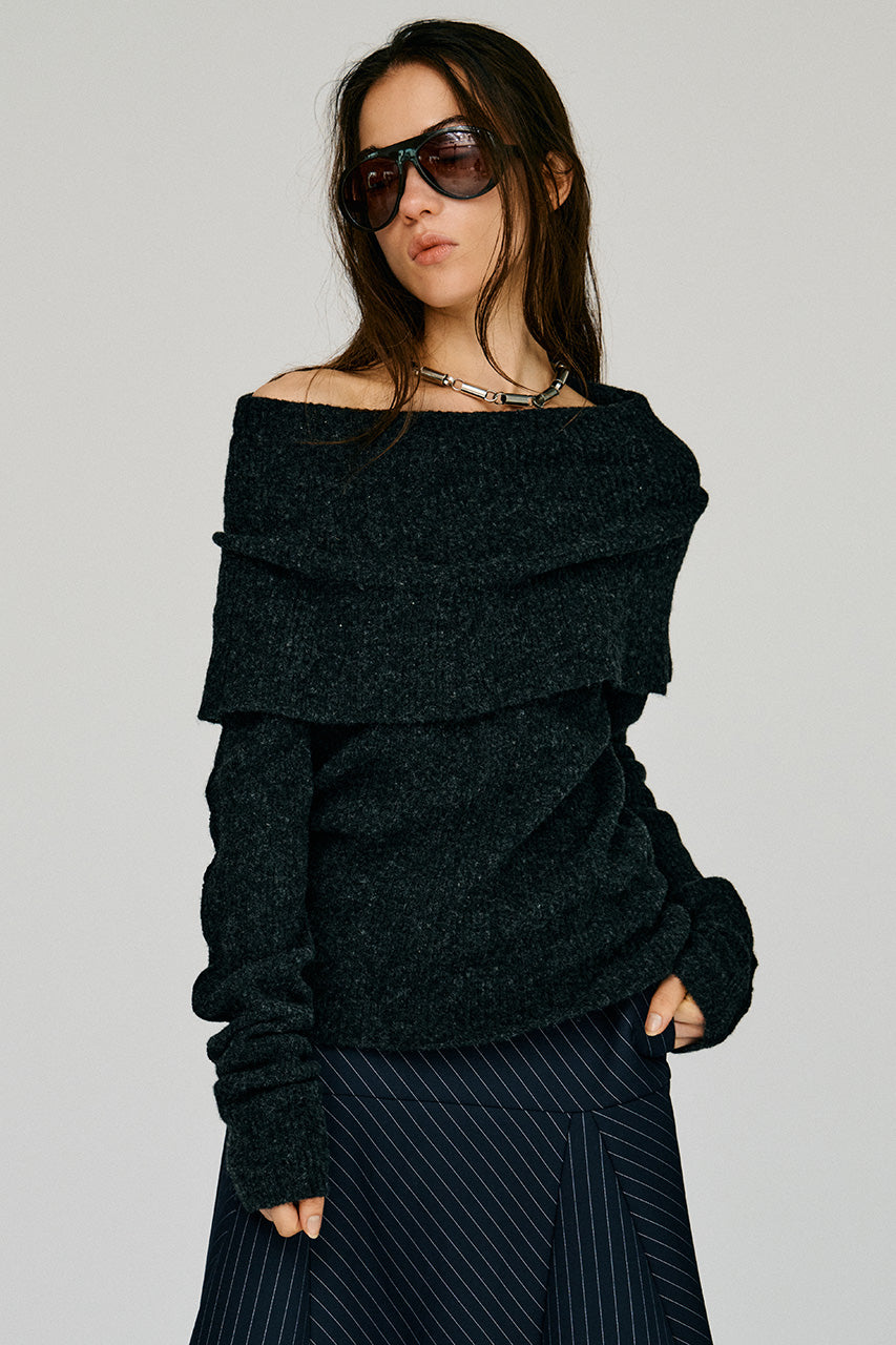 Drape Collar Knit - 2026WINTER