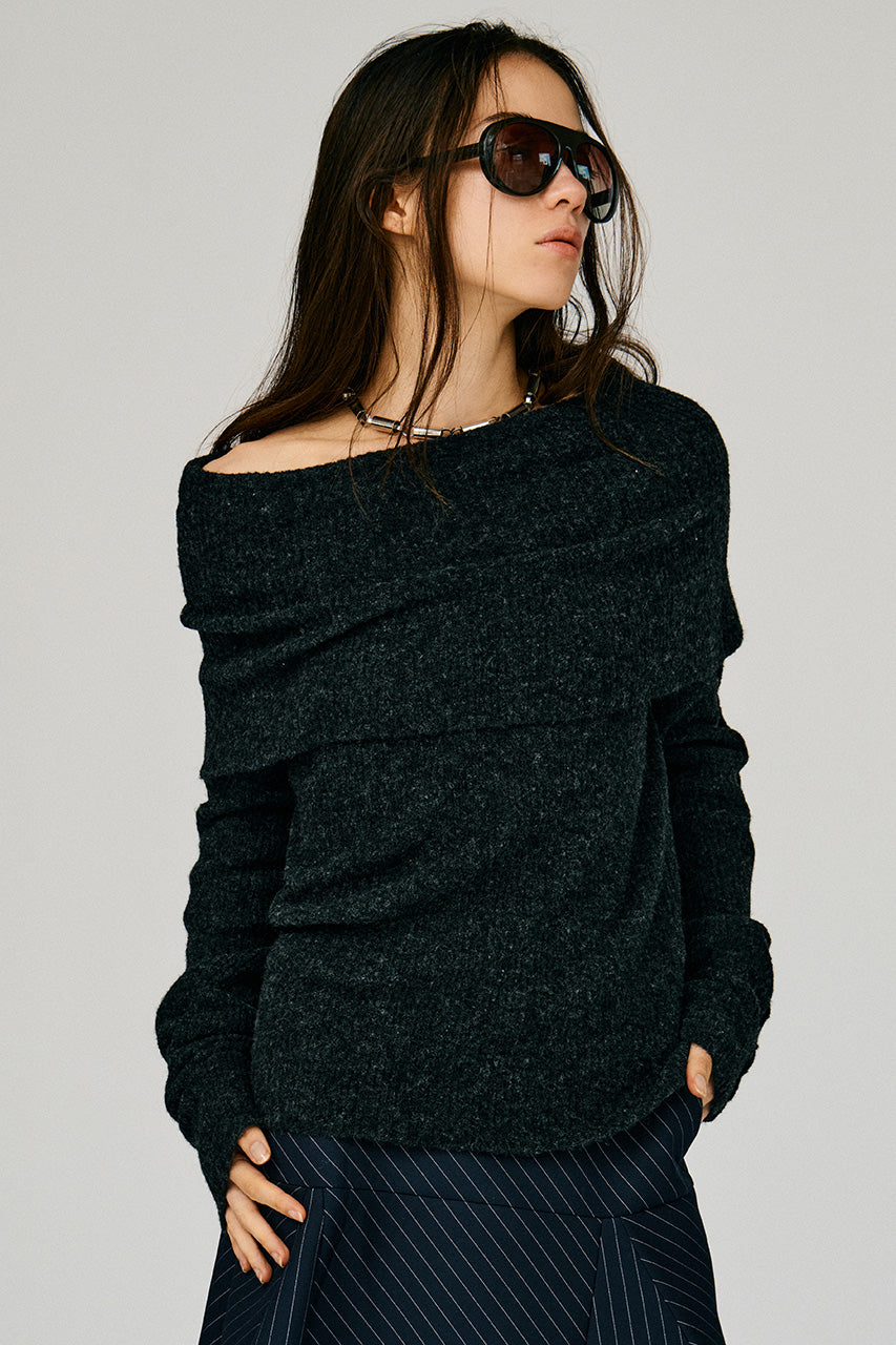 Drape Collar Knit - 2026WINTER