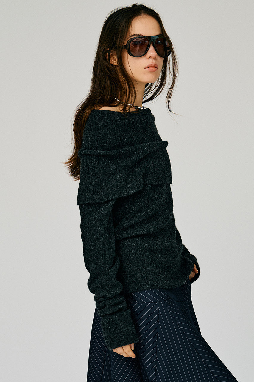 Drape Collar Knit - 2026WINTER