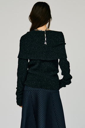 Drape Collar Knit - 2026WINTER