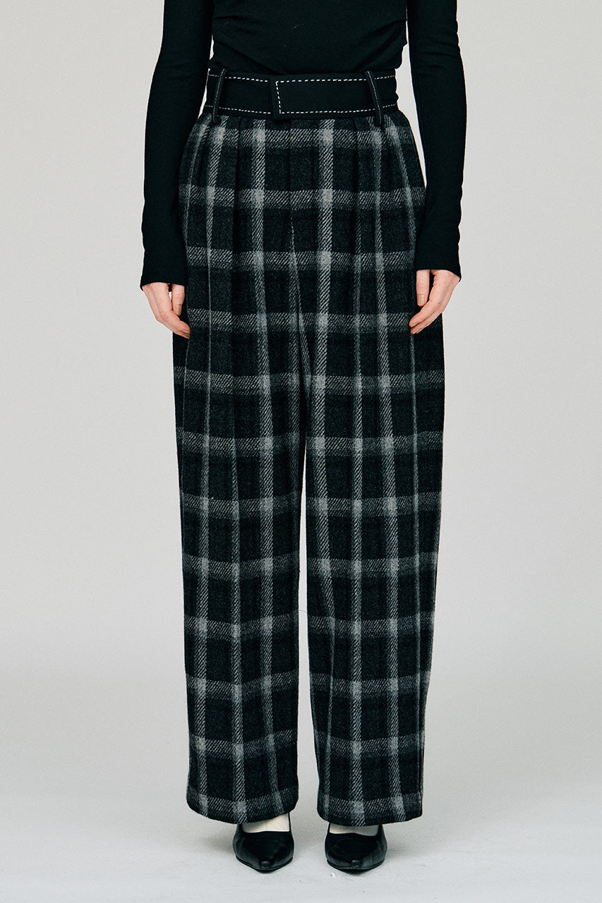 Hand-Like Stitch Tuck Pants - 2026WINTER