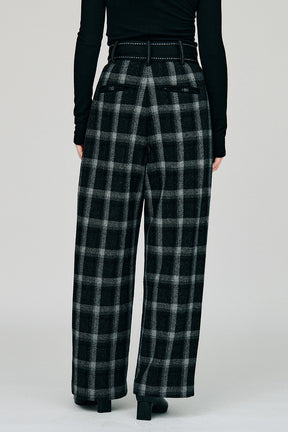 Hand-Like Stitch Tuck Pants - 2026WINTER