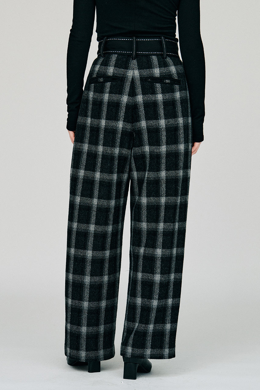 Hand-Like Stitch Tuck Pants - 2026WINTER