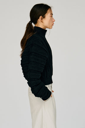Half-Zip Accordion Knit - 2026WINTER
