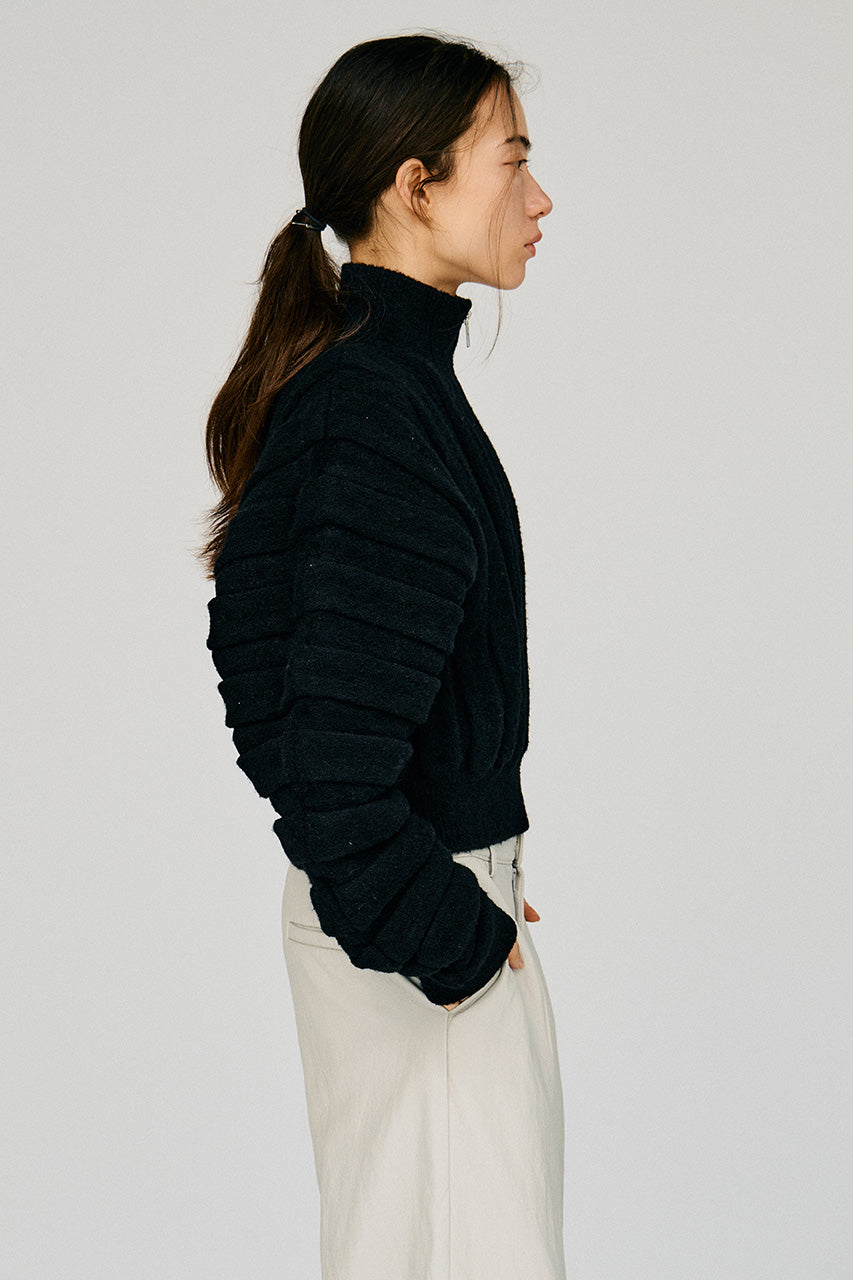 Half-Zip Accordion Knit - 2026WINTER