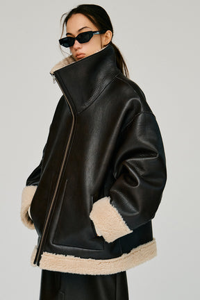 Reversible Stand Collar Jacket - 2026WINTER