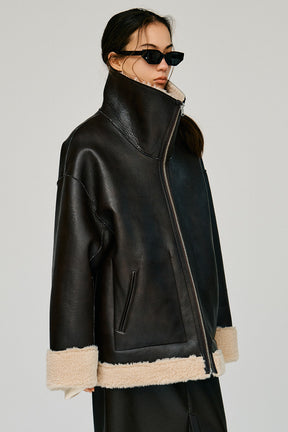 Reversible Stand Collar Jacket - 2026WINTER