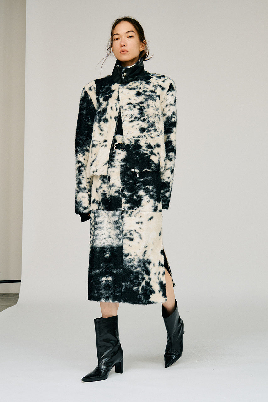 Haircalf Jacquard Short Blouson - 2026AUTUMN