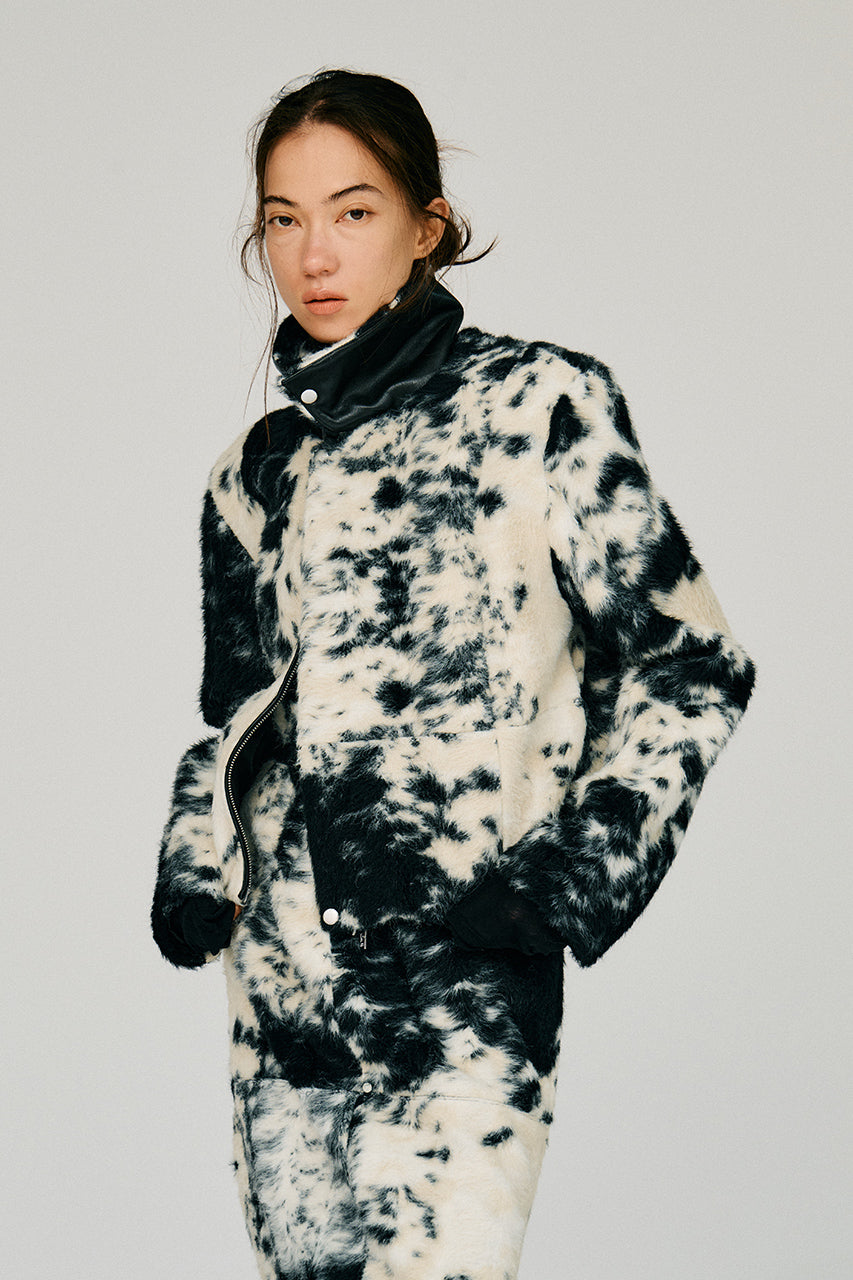 Haircalf Jacquard Short Blouson - 2026AUTUMN