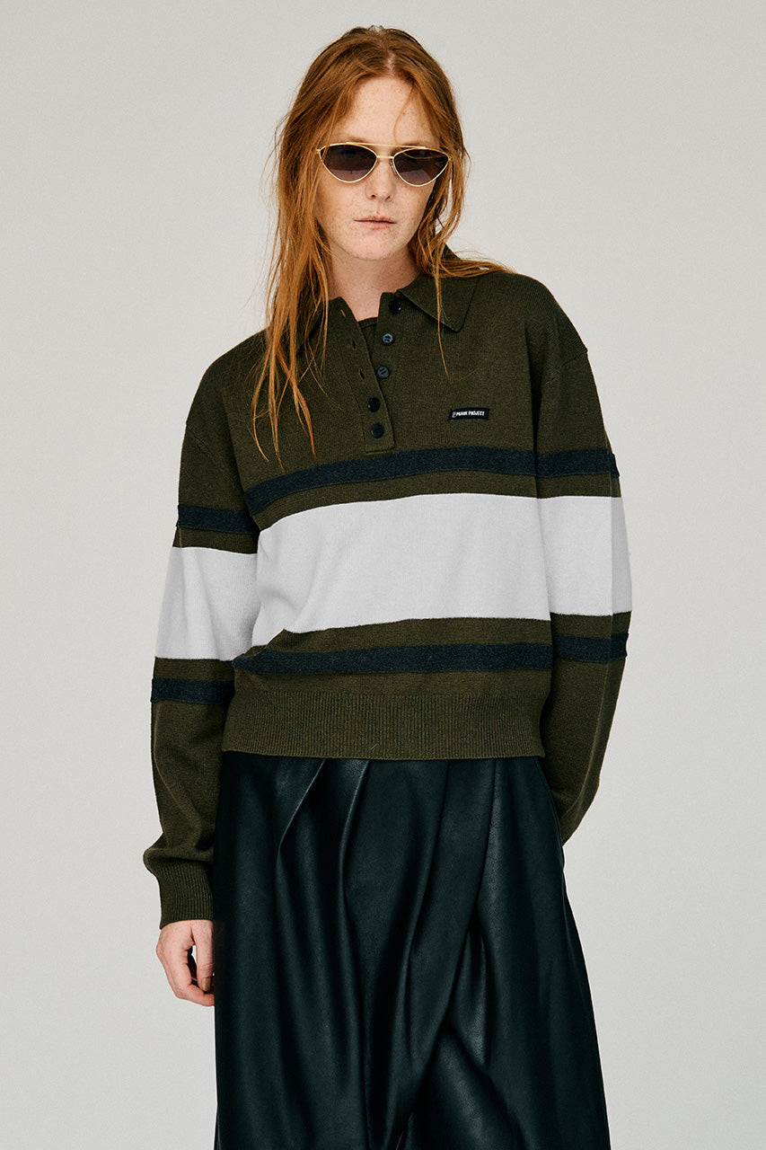 Wide Border Knit Polo - 2026WINTER
