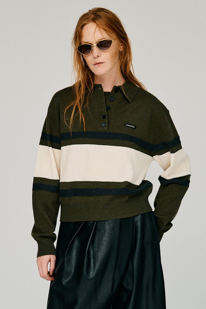 Wide Border Knit Polo - 2026WINTER