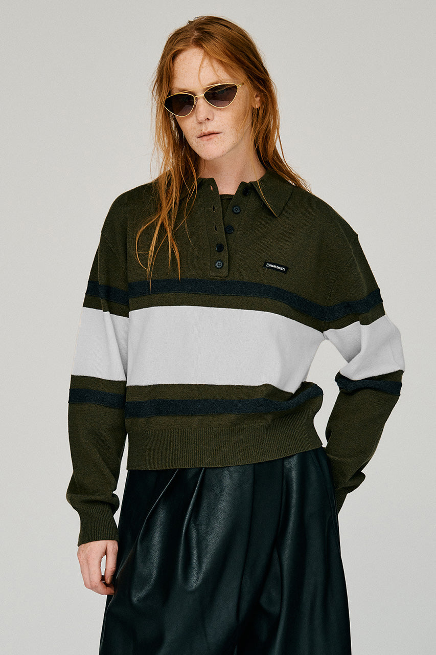 Wide Border Knit Polo - 2026WINTER