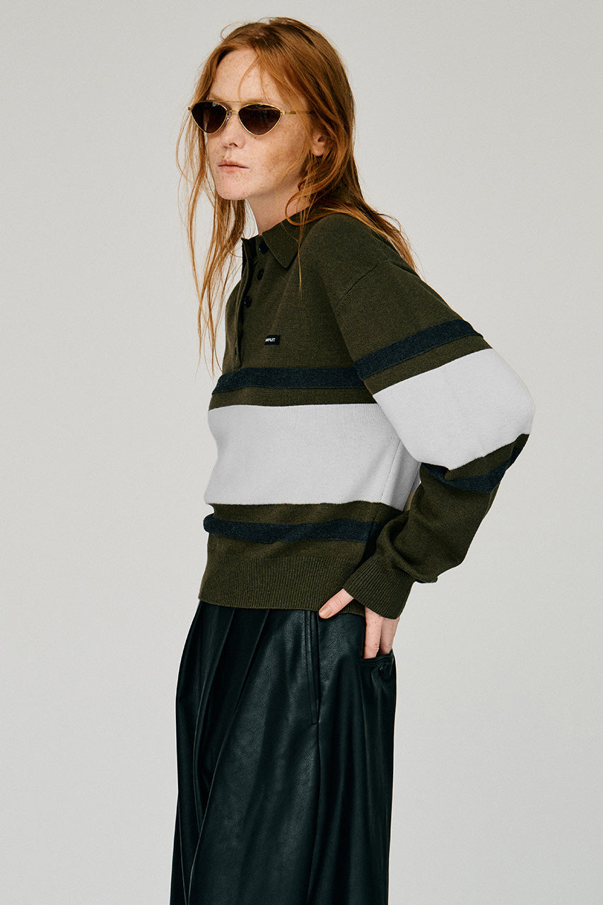Wide Border Knit Polo - 2026WINTER