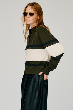 Wide Border Knit Polo - 2026WINTER