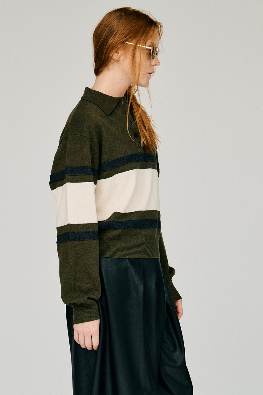 Wide Border Knit Polo - 2026WINTER
