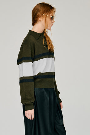 Wide Border Knit Polo - 2026WINTER