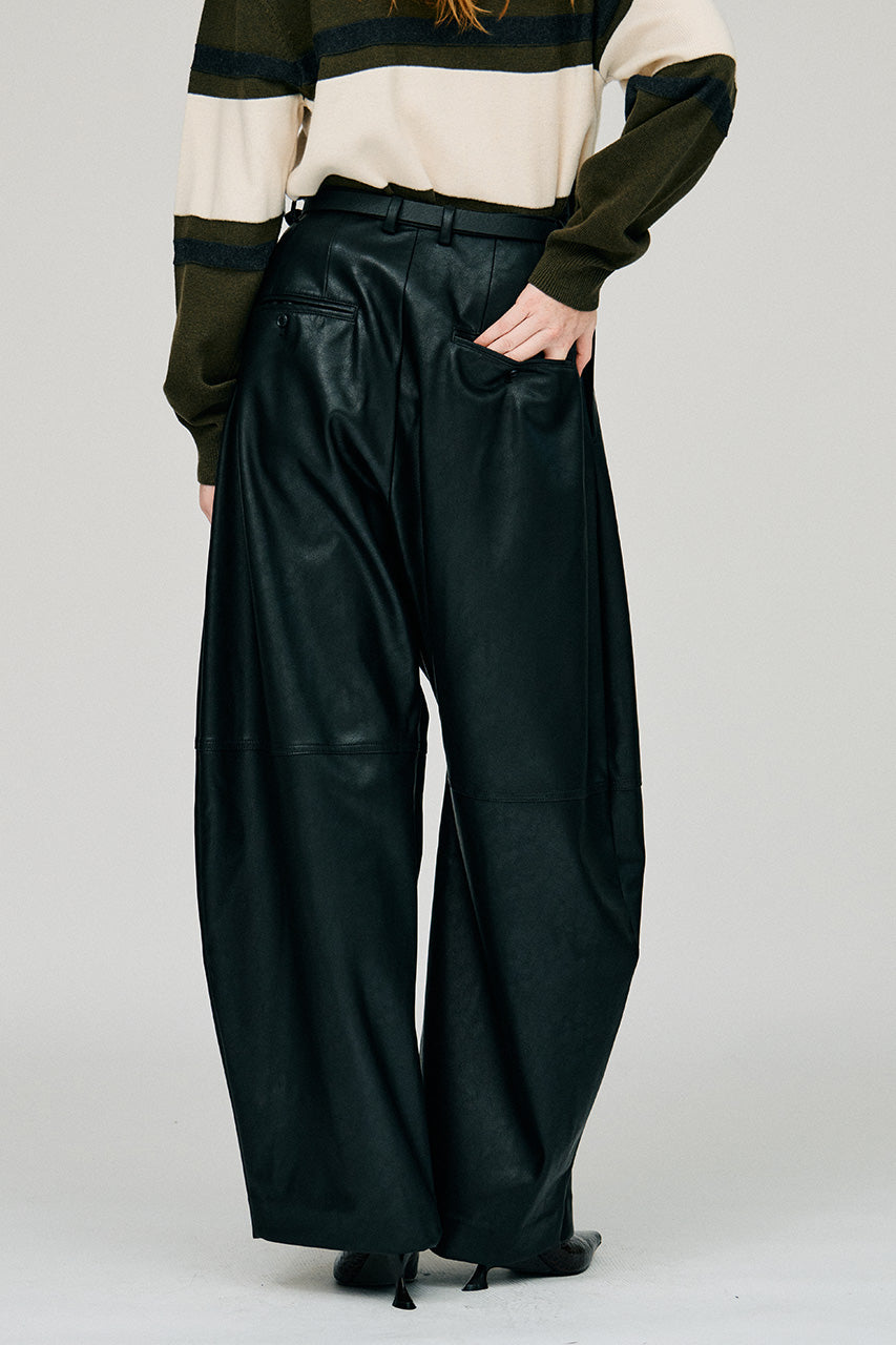 Fake Leather Balloon Pants - 2026WINTER