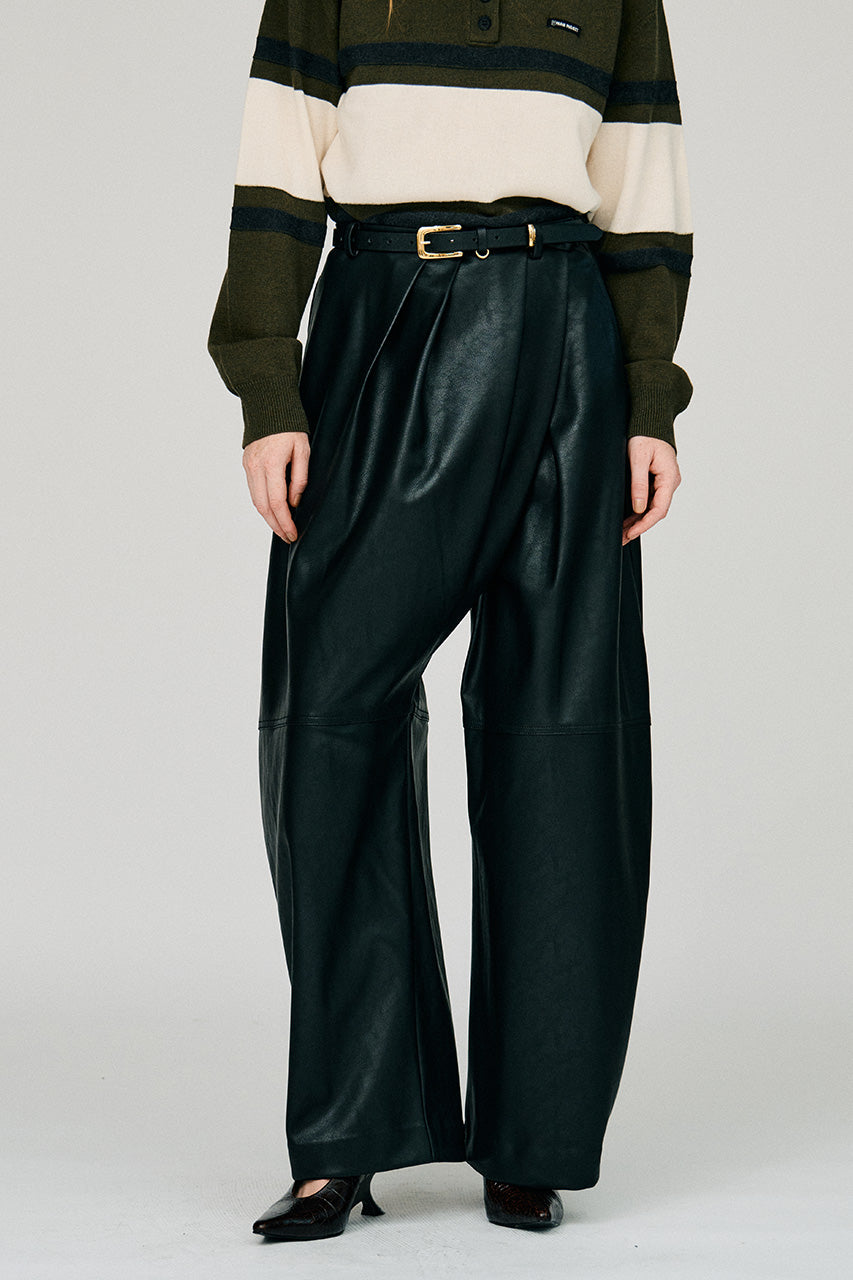 Fake Leather Balloon Pants - 2026WINTER