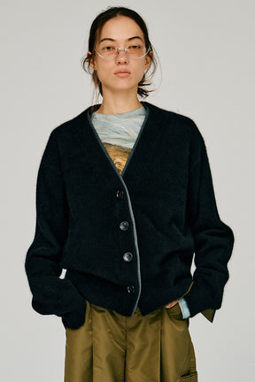 Fox Blend Double Neck Cardigan - 2026WINTER