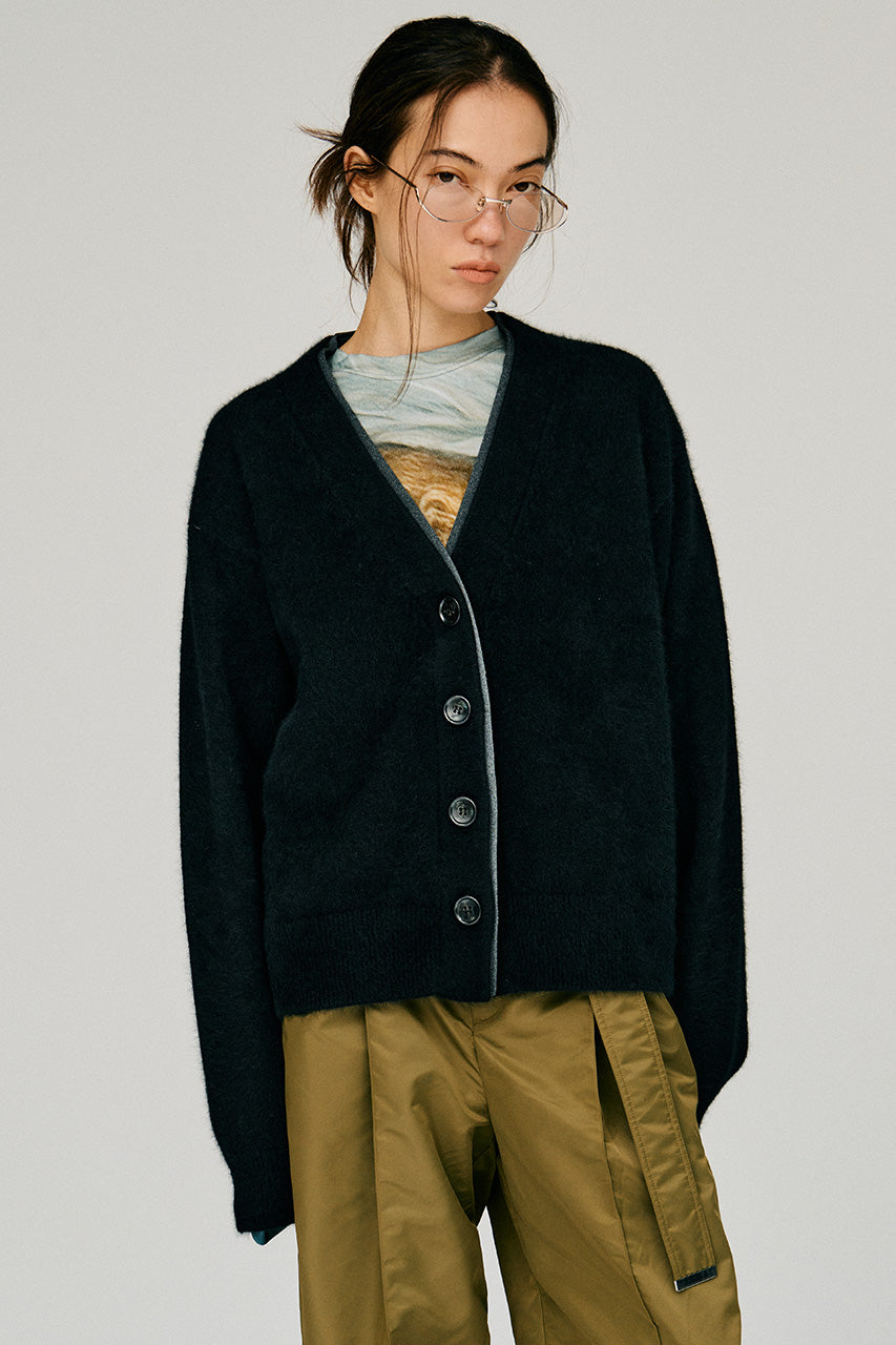 Fox Blend Double Neck Cardigan - 2026WINTER