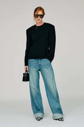 Shoulder Pad Suiting Top - 2026AUTUMN