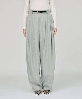 Belted Cocoon Flannel Pants - 2026WINTER
