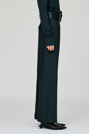 Wide Belt Long Skirt - 2026WINTER