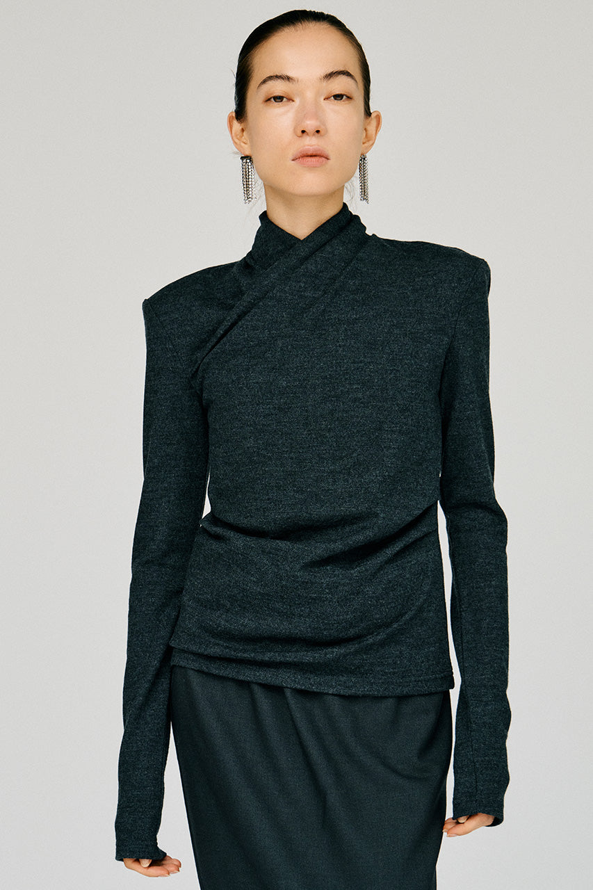 Washable Wool Cache-Coeur Top - 2026WINTER