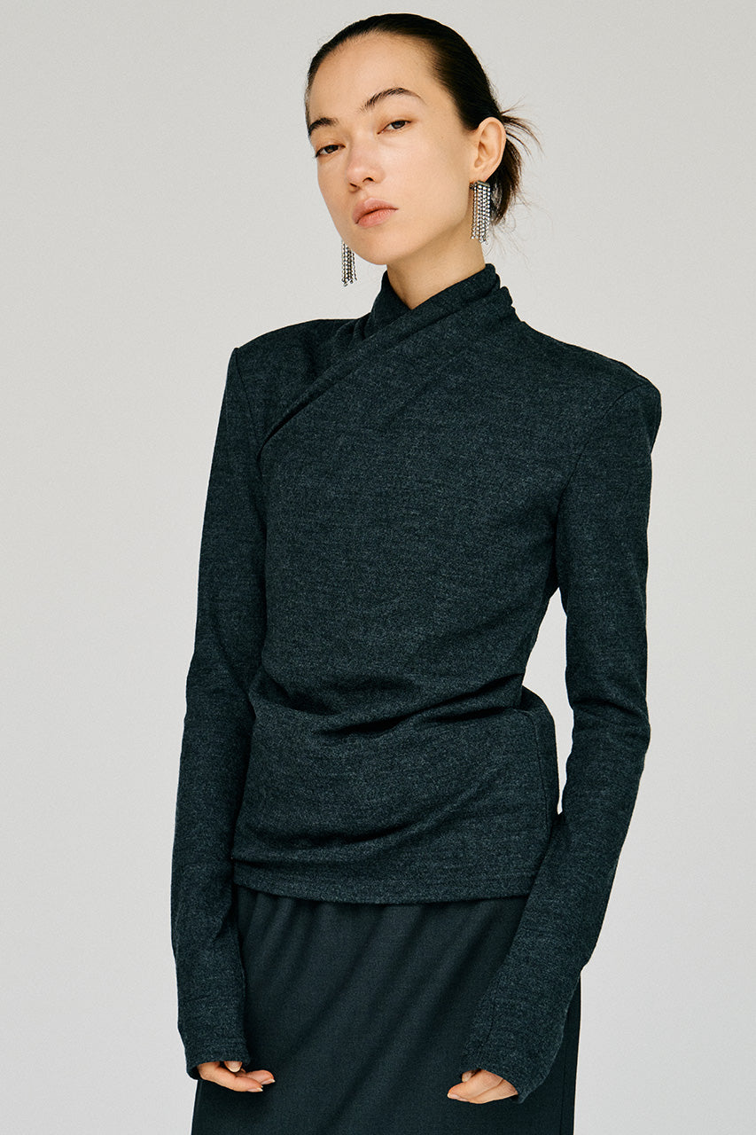 Washable Wool Cache-Coeur Top - 2026WINTER