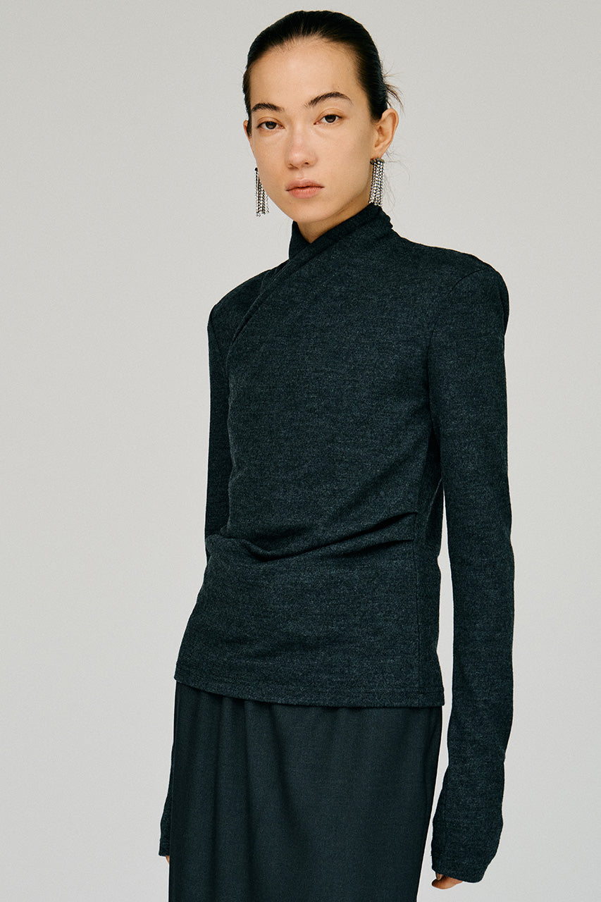 Washable Wool Cache-Coeur Top - 2026WINTER