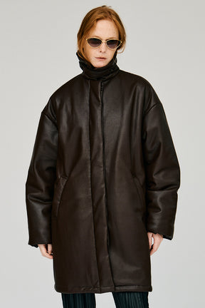 Padded Scarf Middle Coat - 2026WINTER