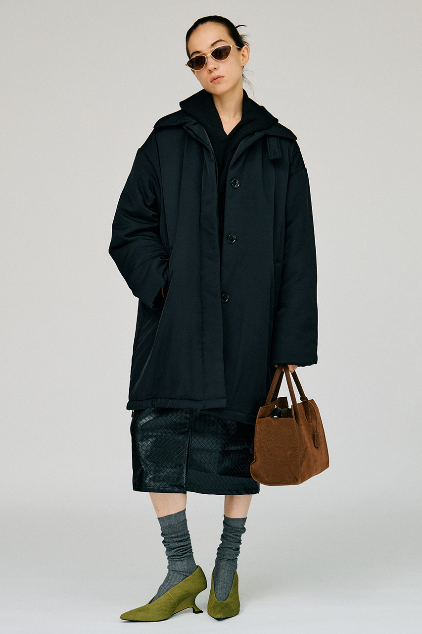 Padded Scarf Middle Coat - 2026WINTER