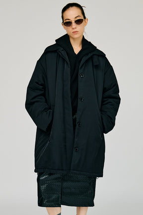 Padded Scarf Middle Coat - 2026WINTER