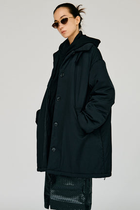 Padded Scarf Middle Coat - 2026WINTER