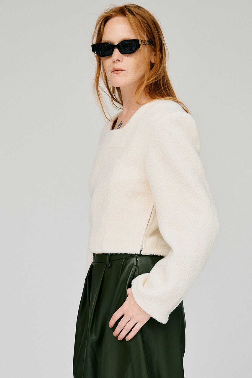 Cropped Tweedy Top - 2026WINTER