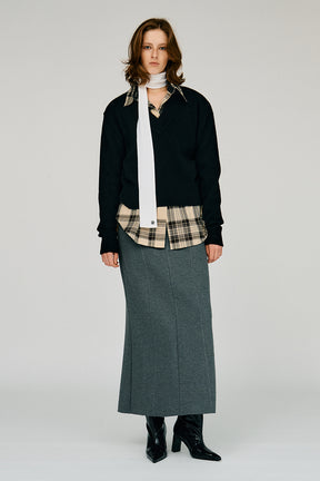 Pure Wool V-Neck Shoulder Knit