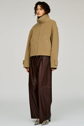 Stand Collar Short Coat - 2026WINTER
