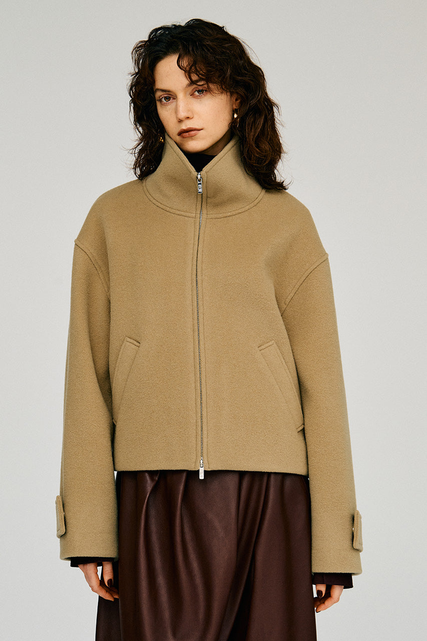 Stand Collar Short Coat - 2026WINTER