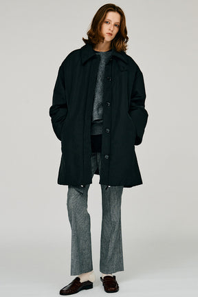 Padded Scarf Middle Coat - 2026WINTER