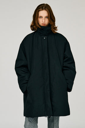 Padded Scarf Middle Coat - 2026WINTER