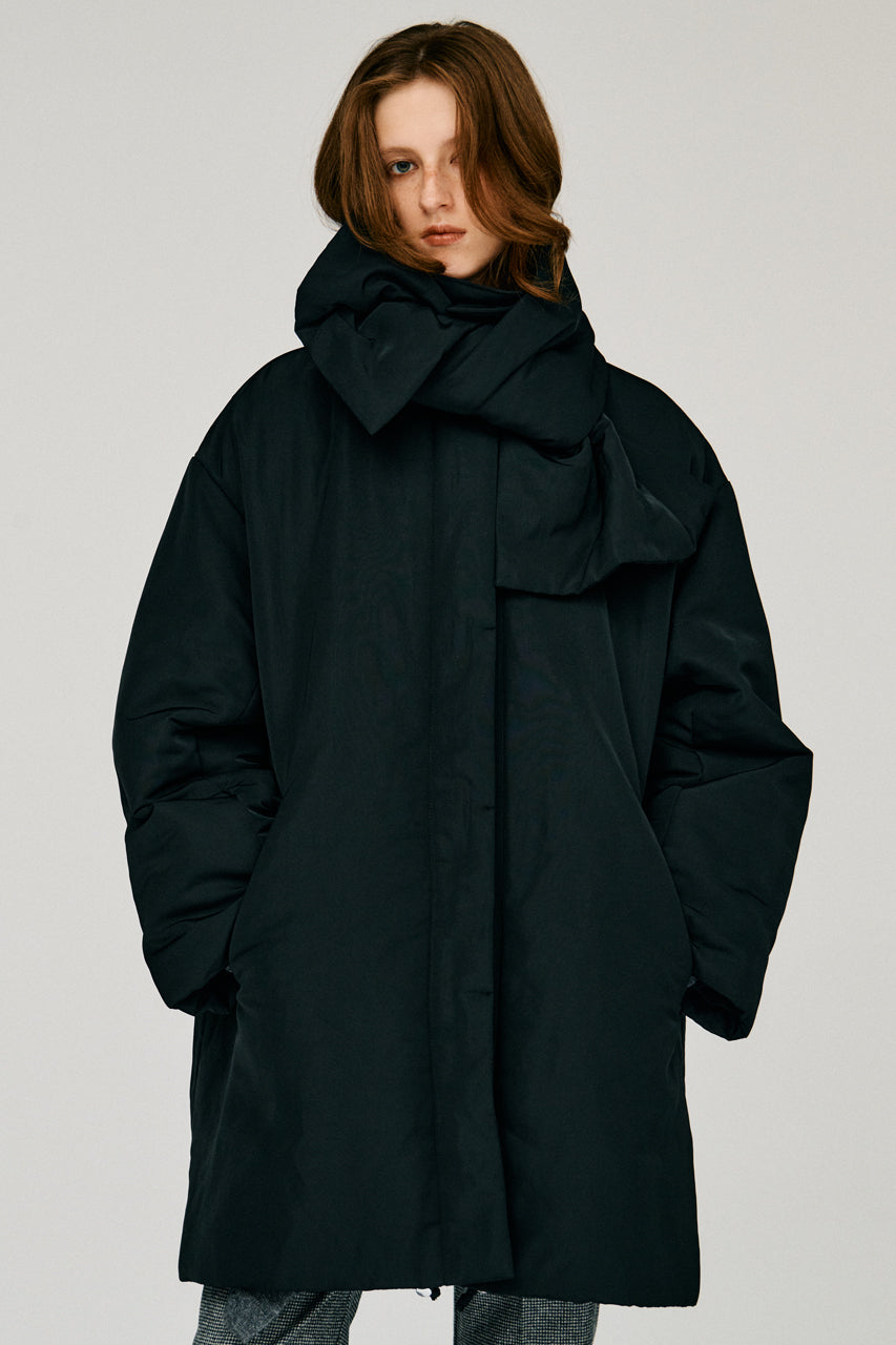 Padded Scarf Middle Coat - 2026WINTER