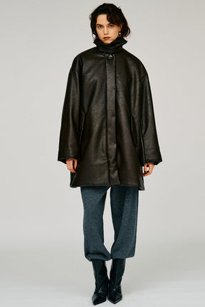 Padded Scarf Middle Coat - 2026WINTER