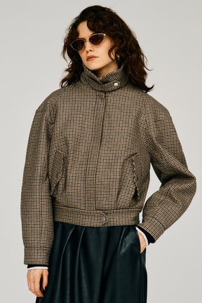 Leather Collar Short Coat - 2026WINTER