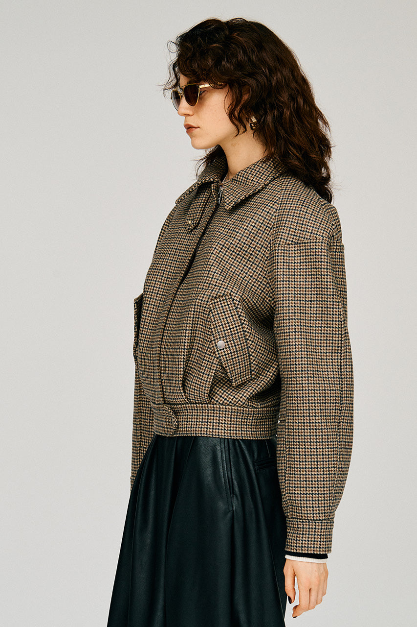 Leather Collar Short Coat - 2026WINTER