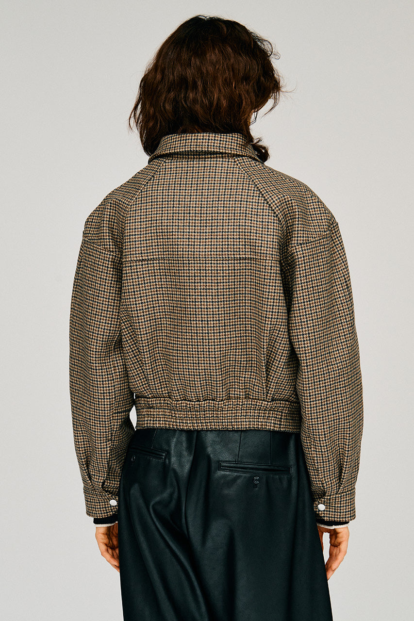 Leather Collar Short Coat - 2026WINTER