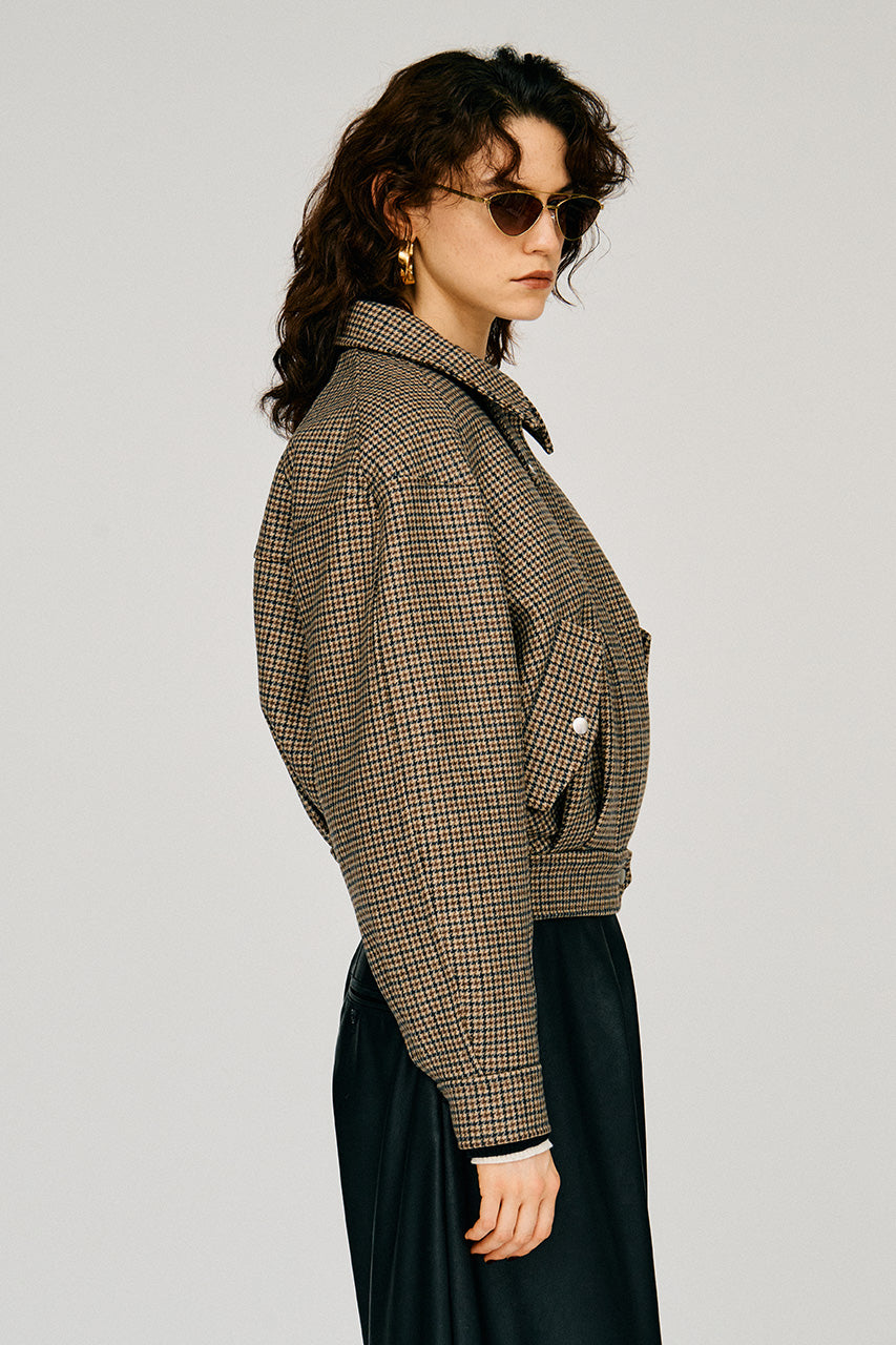 Leather Collar Short Coat - 2026WINTER